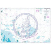 British Admiralty Nautical Chart 2444: United Arab Emirates, Qatar and Iran, Eastern Approaches to Jazirat Das and Jazirat Halul